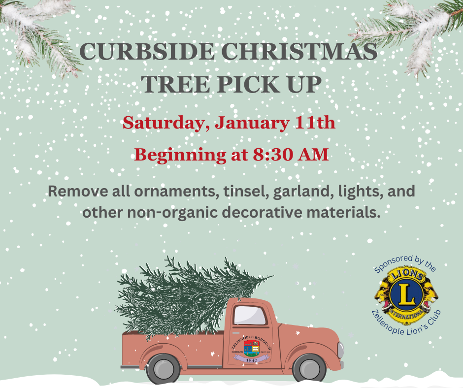 Curbside Christmas Tree Pickup